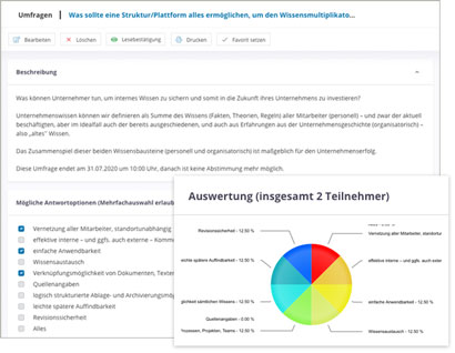 IntranetBOX Module Umfragen